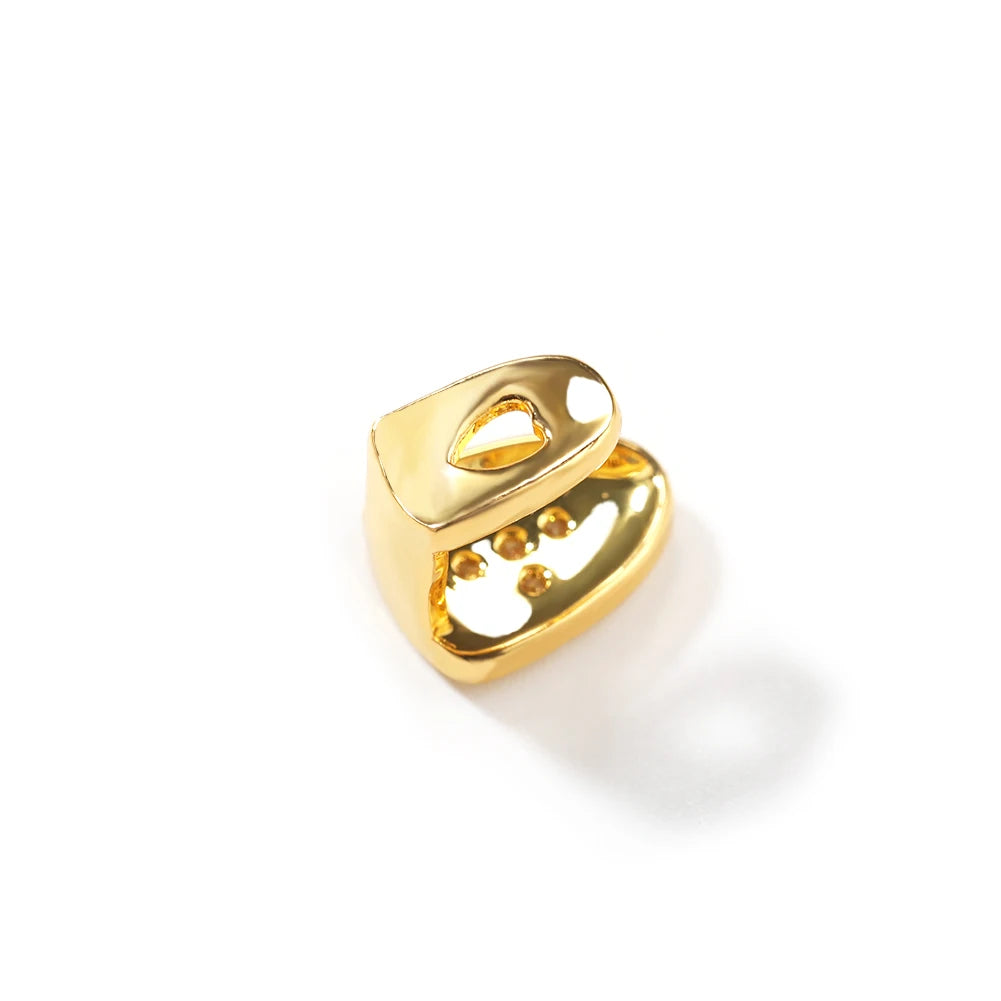 Single Tooth Cross Grillz 18Gold Plated or Silver