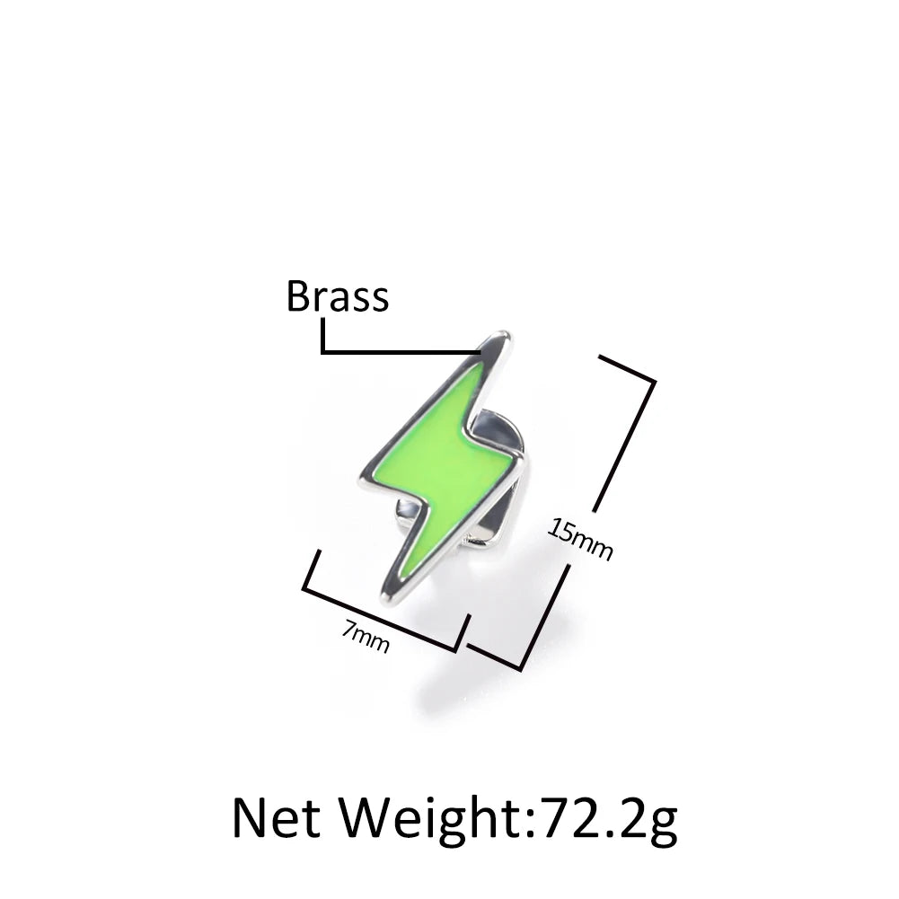 Lightning Grillz – Silver with Red or Green Accent – Hip Hop Style