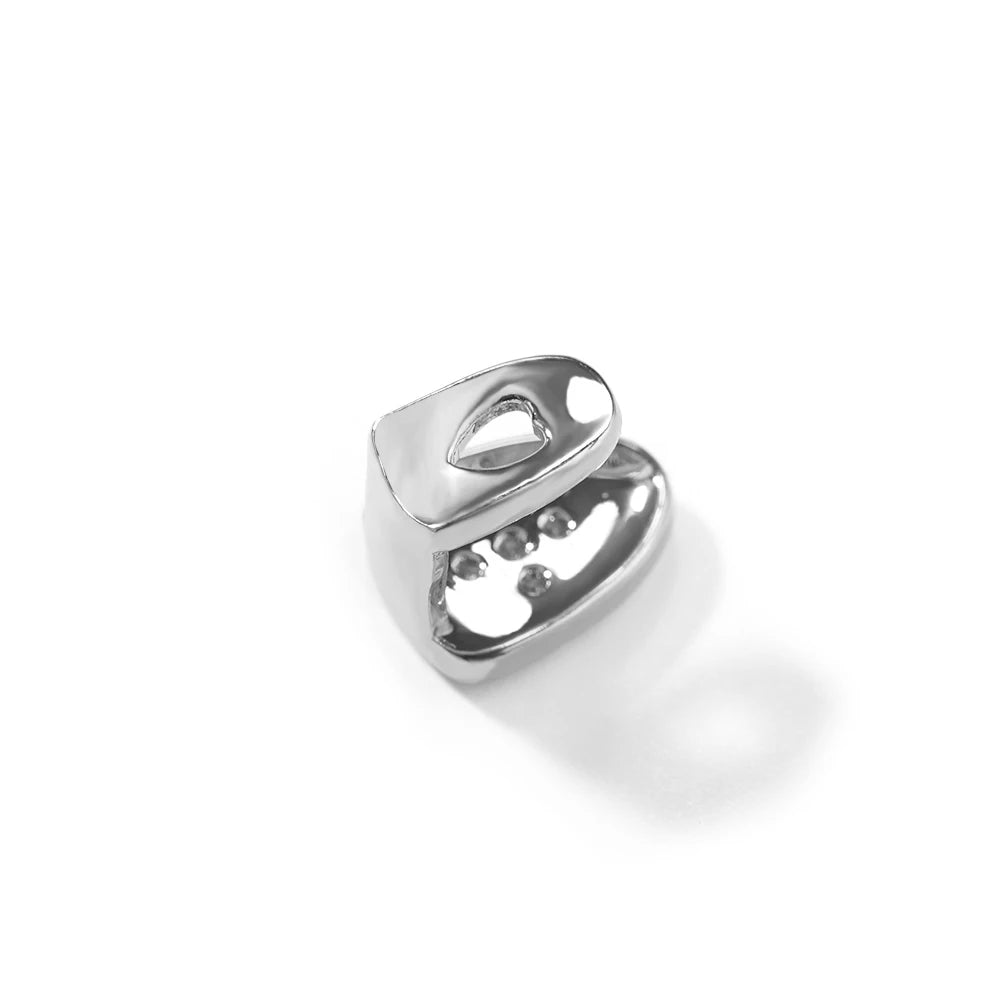 Single Tooth Cross Grillz 18Gold Plated or Silver