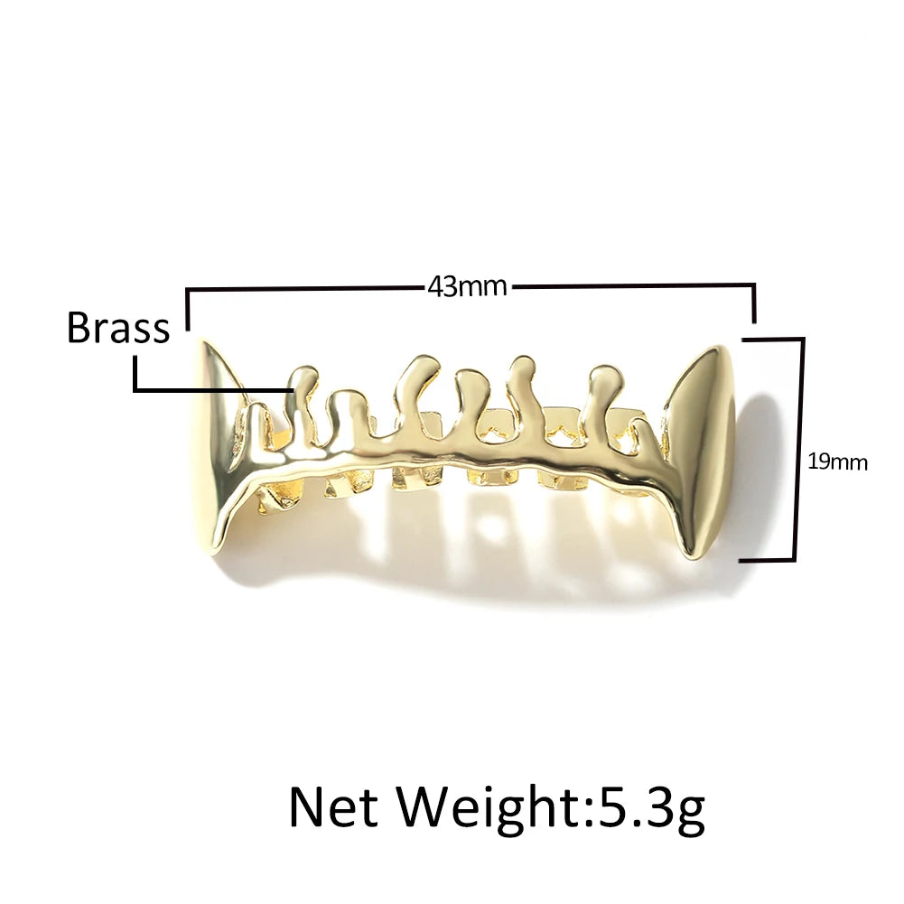 Volcanic Lava Grillz - 18K Gold Plated or Silver